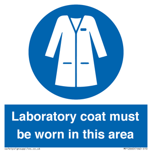MP12660: Laboratory coat must be worn in this area