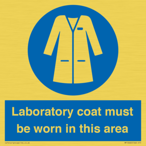MP12660: Laboratory coat must be worn in this area
