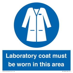 MP12660: Laboratory coat must be worn in this area