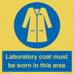 MP12660: Laboratory coat must be worn in this area