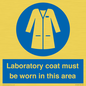 MP12660: Laboratory coat must be worn in this area
