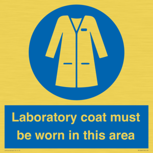 MP12660: Laboratory coat must be worn in this area