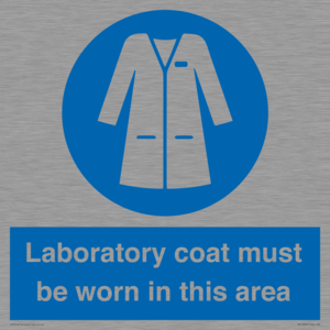 MP12660: Laboratory coat must be worn in this area