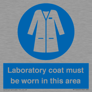 MP12660: Laboratory coat must be worn in this area