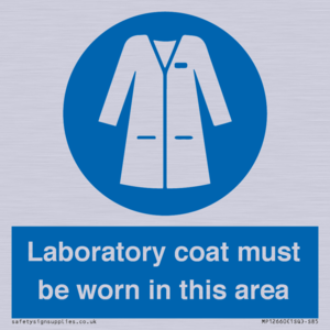 MP12660: Laboratory coat must be worn in this area