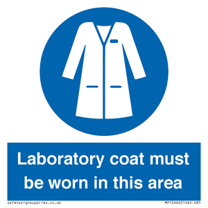 MP12660: Laboratory coat must be worn in this area