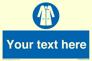 MP12680: Custom Mandatory: Wear laboratory coat