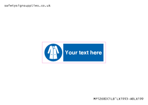 MP12680: Custom Mandatory: Wear laboratory coat