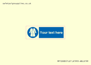 MP12680: Custom Mandatory: Wear laboratory coat