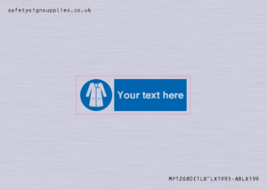 MP12680: Custom Mandatory: Wear laboratory coat