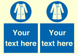 MP12680: Custom Mandatory: Wear laboratory coat