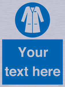 MP12680: Custom Mandatory: Wear laboratory coat