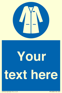 MP12680: Custom Mandatory: Wear laboratory coat