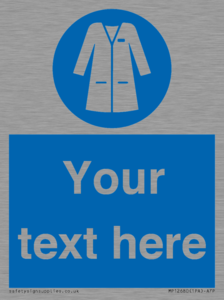 MP12680: Custom Mandatory: Wear laboratory coat