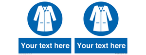 MP12680: Custom Mandatory: Wear laboratory coat
