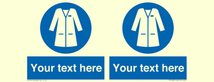 MP12680: Custom Mandatory: Wear laboratory coat