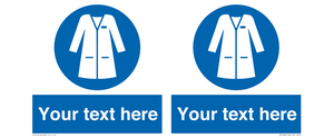 MP12680: Custom Mandatory: Wear laboratory coat
