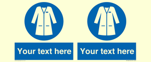 MP12680: Custom Mandatory: Wear laboratory coat