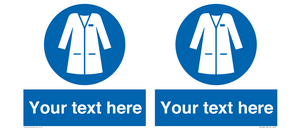 MP12680: Custom Mandatory: Wear laboratory coat