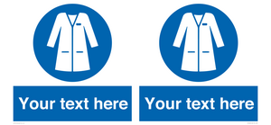 MP12680: Custom Mandatory: Wear laboratory coat