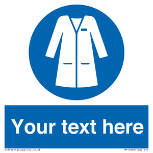 MP12680: Custom Mandatory: Wear laboratory coat