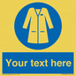 MP12680: Custom Mandatory: Wear laboratory coat