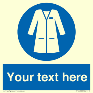 MP12680: Custom Mandatory: Wear laboratory coat