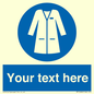 MP12680: Custom Mandatory: Wear laboratory coat