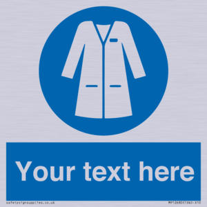 MP12680: Custom Mandatory: Wear laboratory coat
