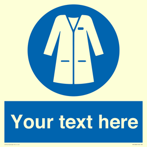 MP12680: Custom Mandatory: Wear laboratory coat