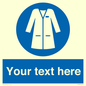 MP12680: Custom Mandatory: Wear laboratory coat