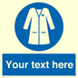 MP12680: Custom Mandatory: Wear laboratory coat