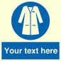 MP12680: Custom Mandatory: Wear laboratory coat