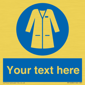 MP12680: Custom Mandatory: Wear laboratory coat