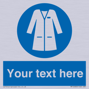 MP12680: Custom Mandatory: Wear laboratory coat