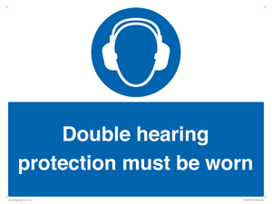 MP12876: Double hearing protection must be worn
