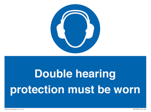 MP12876: Double hearing protection must be worn