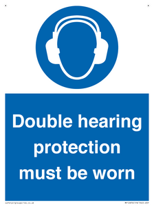 MP12876: Double hearing protection must be worn