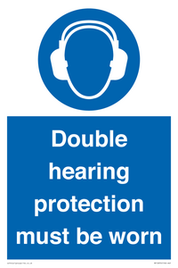 MP12876: Double hearing protection must be worn