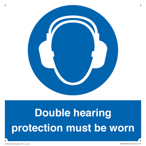 MP12876: Double hearing protection must be worn