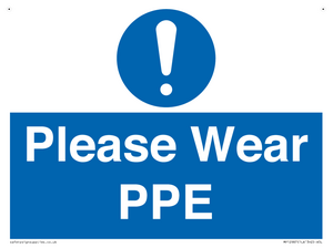 MP12987: Please Wear PPE