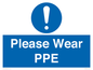 MP12987: Please Wear PPE