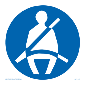 MP1315: seatbelts must be worn symbol