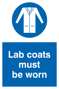 MP1333: Lab Coats Must Be Worn Sign