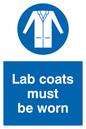 MP1333: Lab Coats Must Be Worn Sign