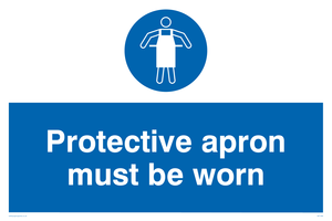 MP1466: protective apron must be worn