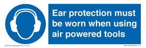 MP14953: Ear protection must be worn when using air powered tools