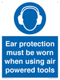 MP14953: Ear protection must be worn when using air powered tools
