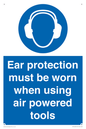 MP14953: Ear protection must be worn when using air powered tools
