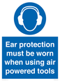 MP14953: Ear protection must be worn when using air powered tools